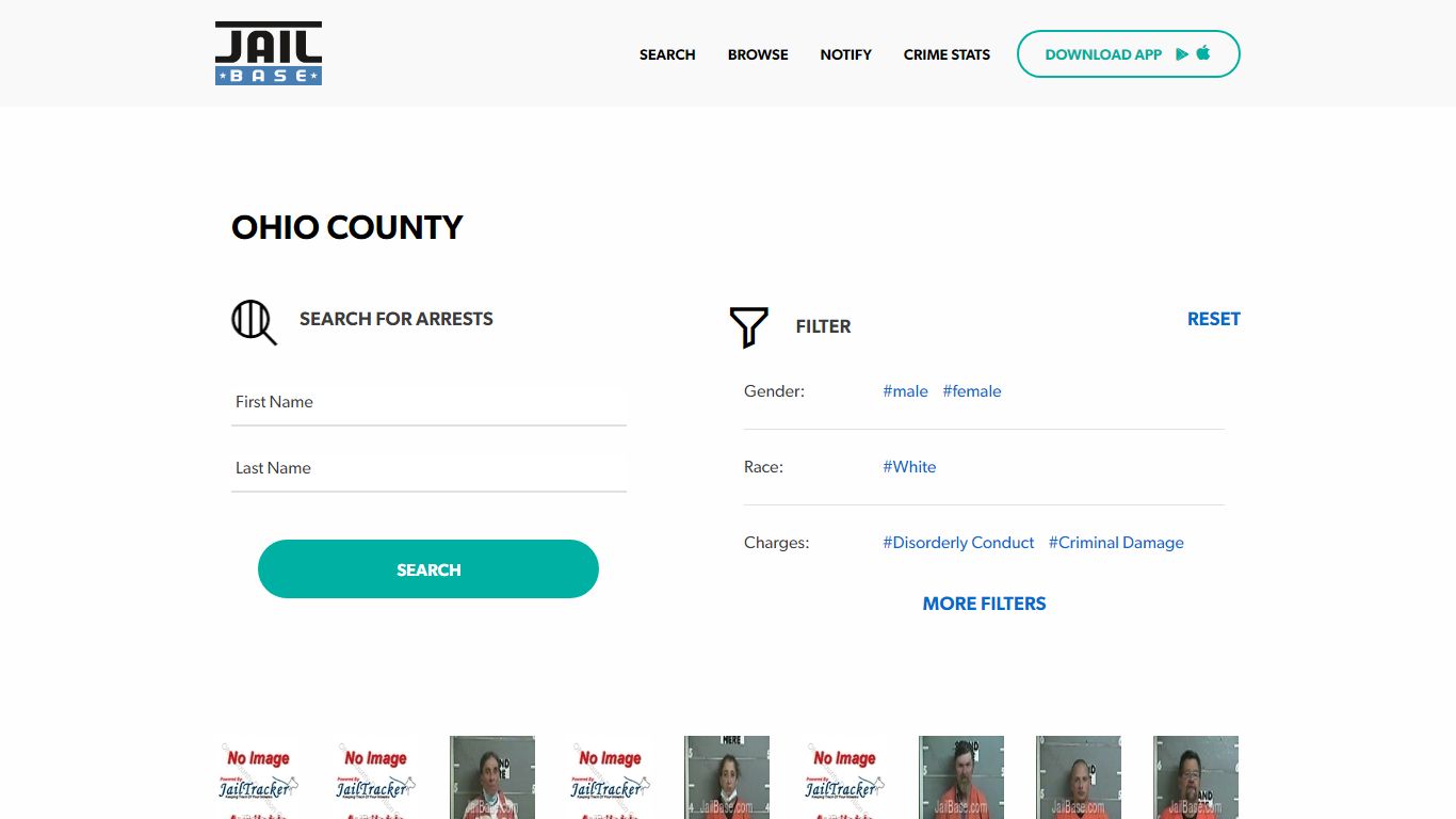 Ohio County Jail Inmate Search and Mugshots | JailBase